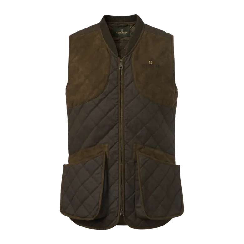 Vintage Original Shooting Vest Men | Leather Brown