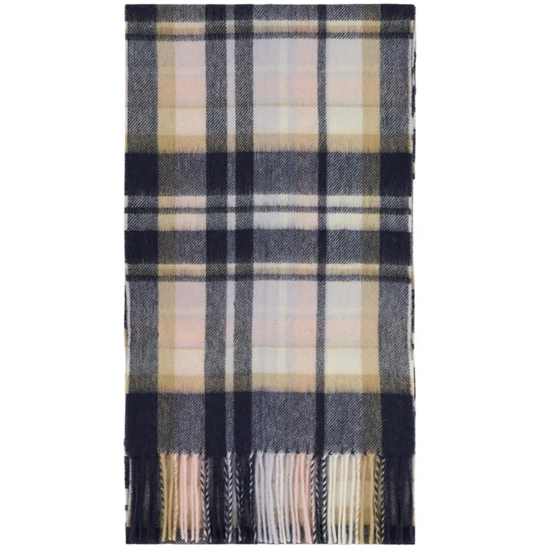 Vintage Scarf | Blush Pink/Navy