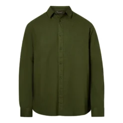 Värnamo InsectSafe Hemp mix L/S Shirt | Pine Green