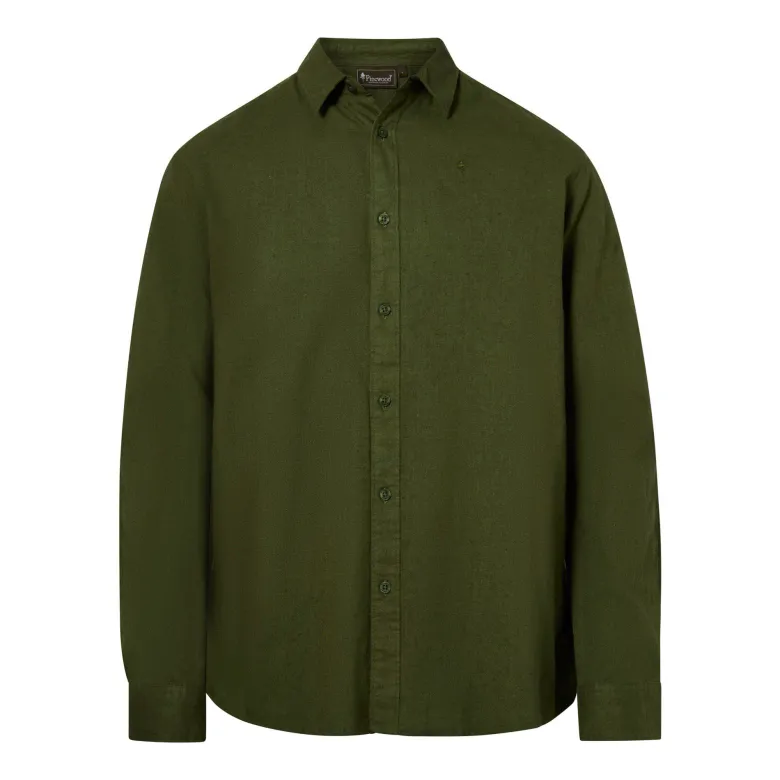 Värnamo InsectSafe Hemp mix L/S Shirt | Pine Green