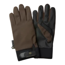 Windblocker Warm Shooting Gloves | Leather Brown