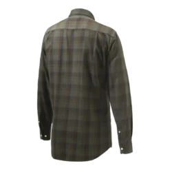 Wood Button Down Shirt | Beige & Red Overd. Bark