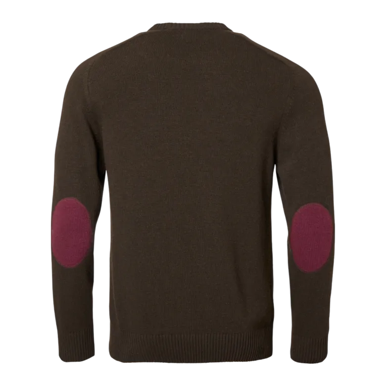 Wykin Wool Pullover Men | Dark Brown